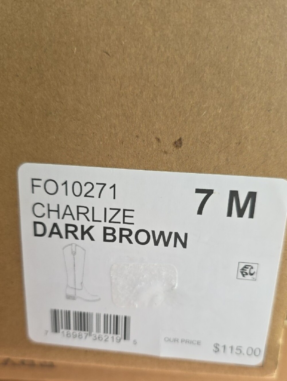 Frye And Co. Charlize Tall Riding Boots Dark Brown Women's Size 7M - NEW - Picture 10 of 10